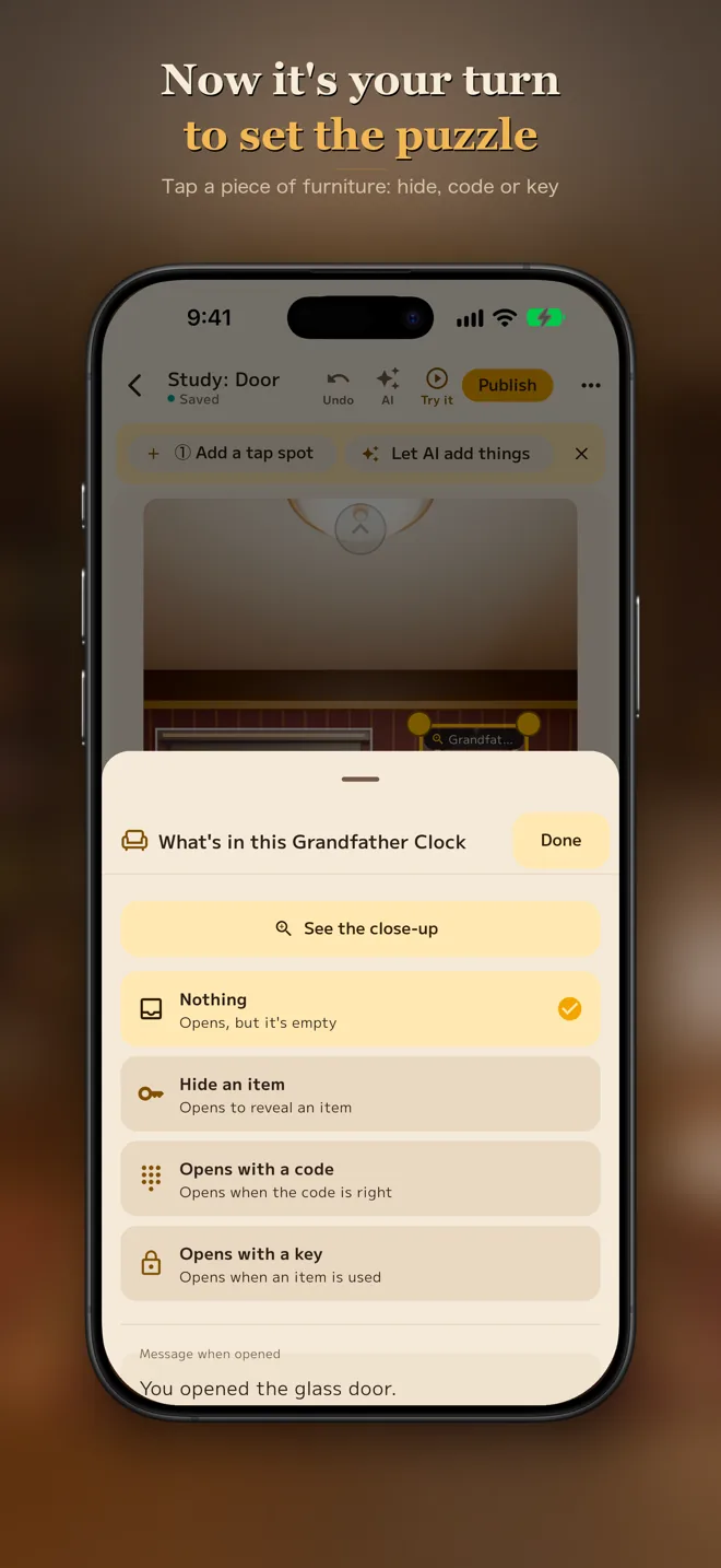 AI Escape Maker screenshot 1