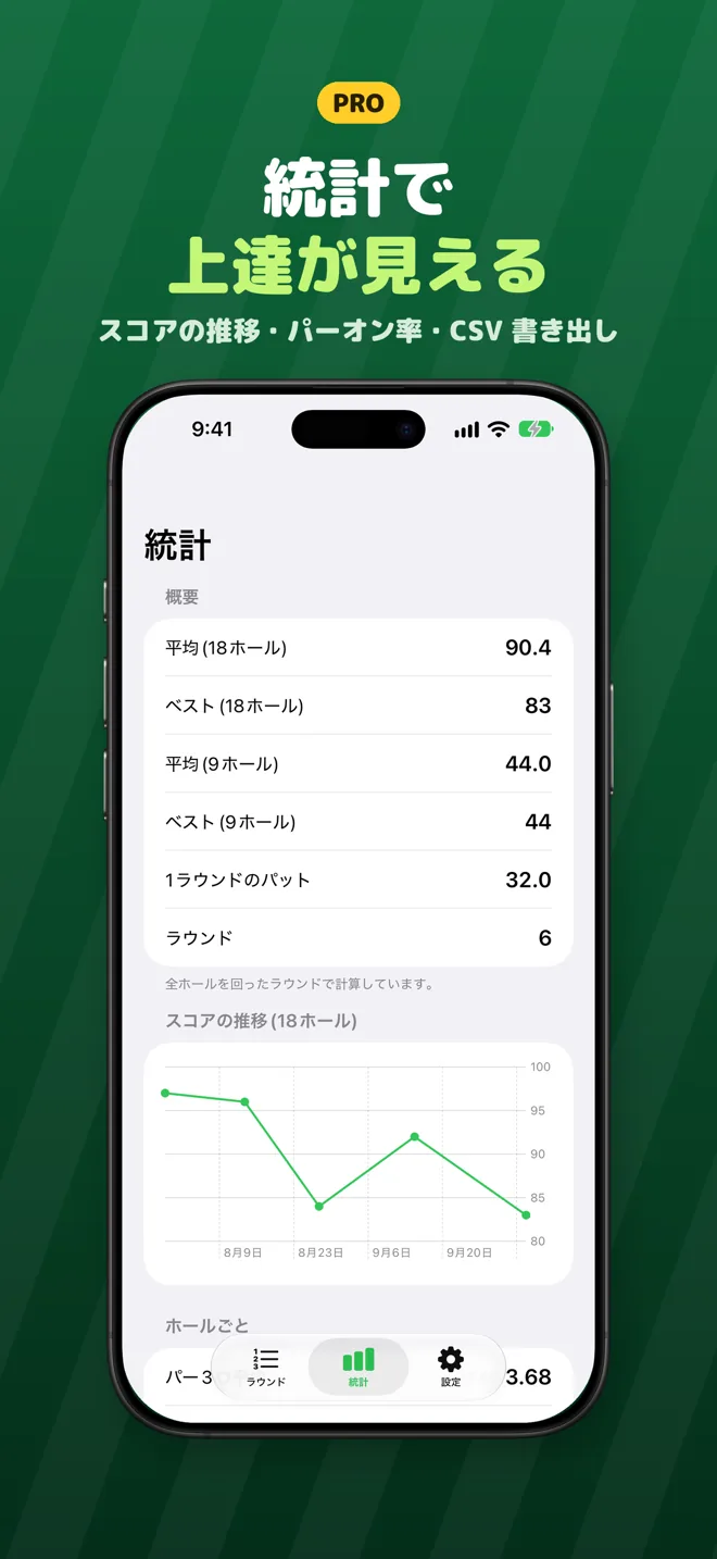 ゴルフカウンター スクリーンショット8