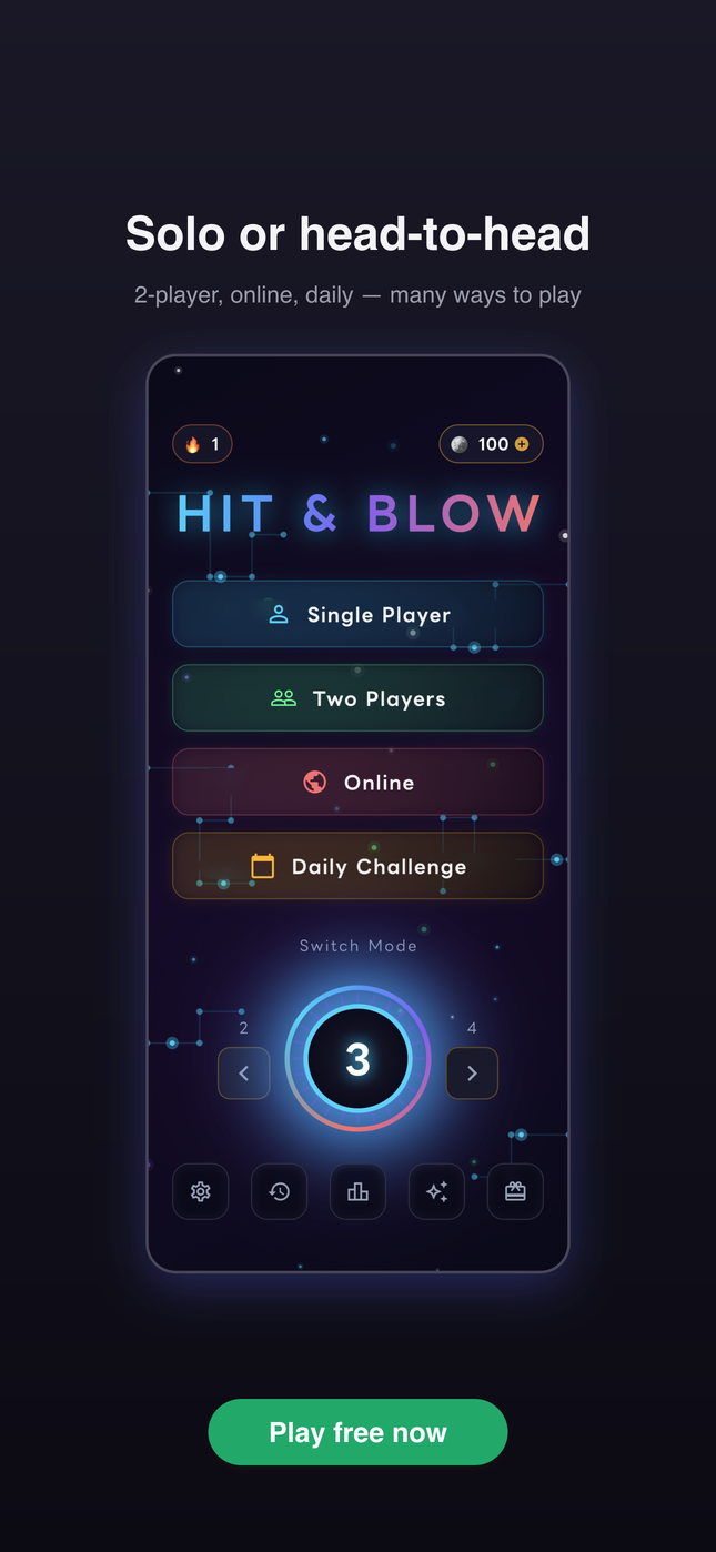 Hit & Blow: Number Guessing Puzzle screenshot 4