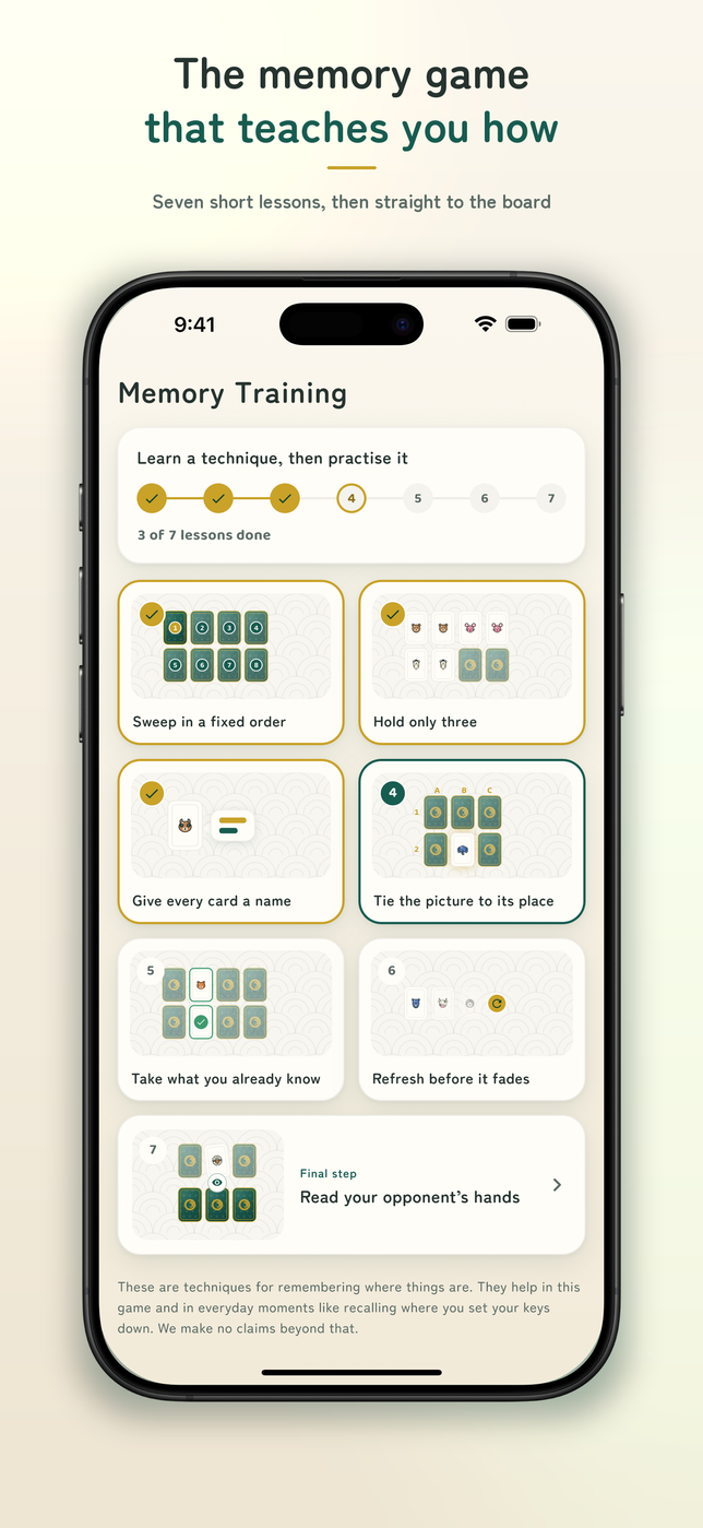 Memory Match: Memory Lessons screenshot 3