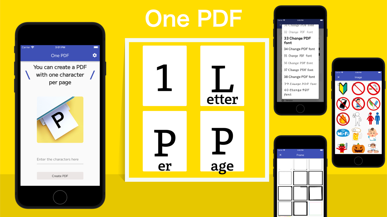 One PDF / One Letter Print screenshot 1