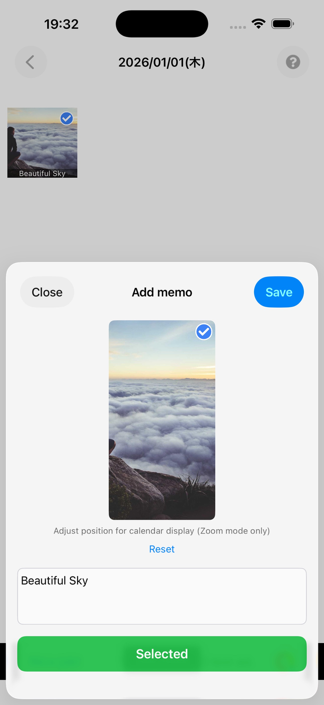 PHOTOCA / カレンダーに写真を表示 スクリーンショット 2