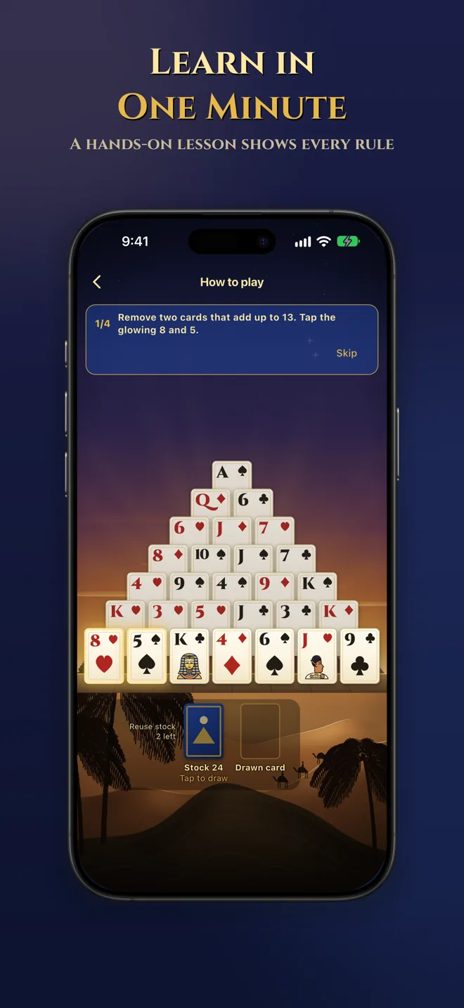Pyramid Solitaire screenshot 4