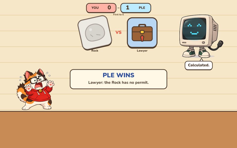 Rock, Paper, Scissors, Lawyer screenshot